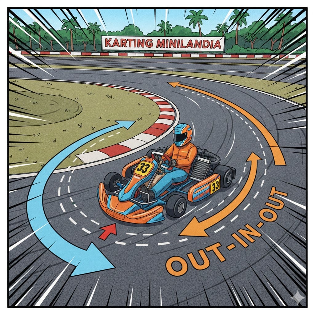 Como trazar las curvas en karting Viladecans